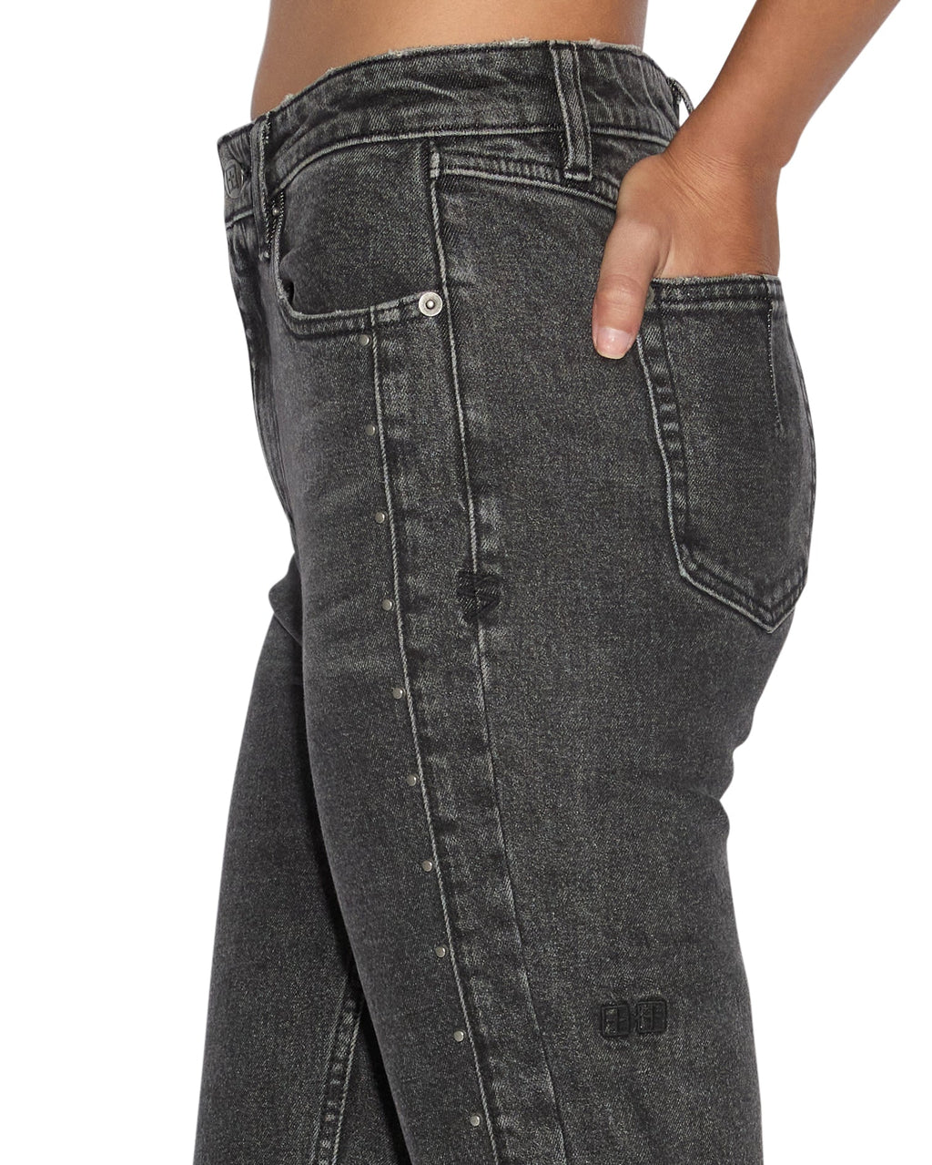 Womens Straight Up Lovestruck Slim Straight Denim Jeans - Black
