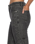 Womens Straight Up Lovestruck Slim Straight Denim Jeans - Black