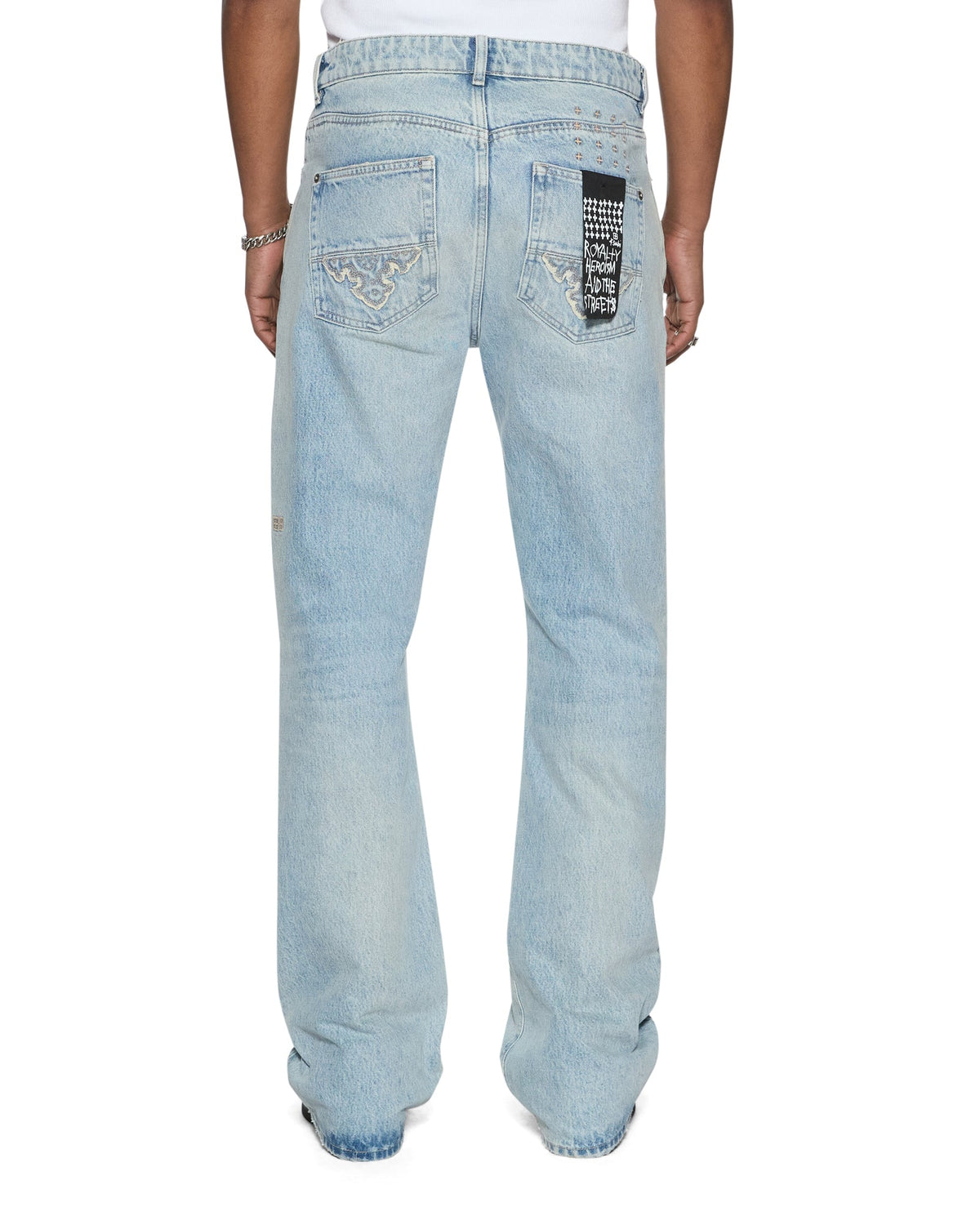 Mens Toro Krystal Blue Bootcut Denim Jeans - Denim