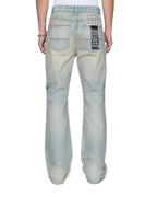 Mens Toro Seattle Blue Repair Bootcut Denim Jeans - Denim