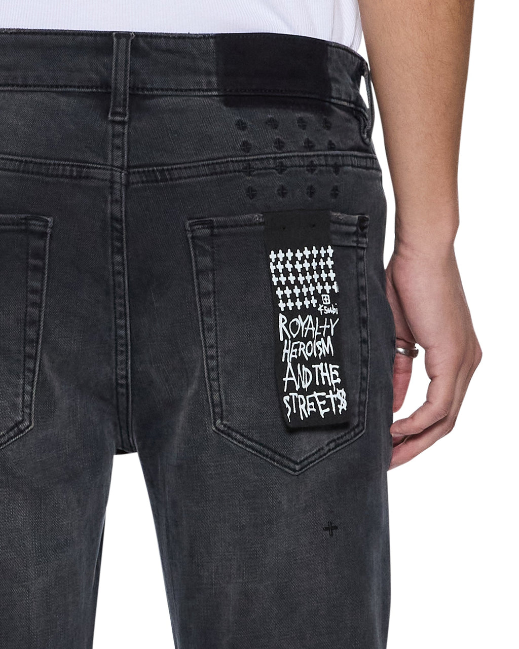 Mens Van Winkle 3rd Degree Black 99 Skinny Denim Jeans - Grey