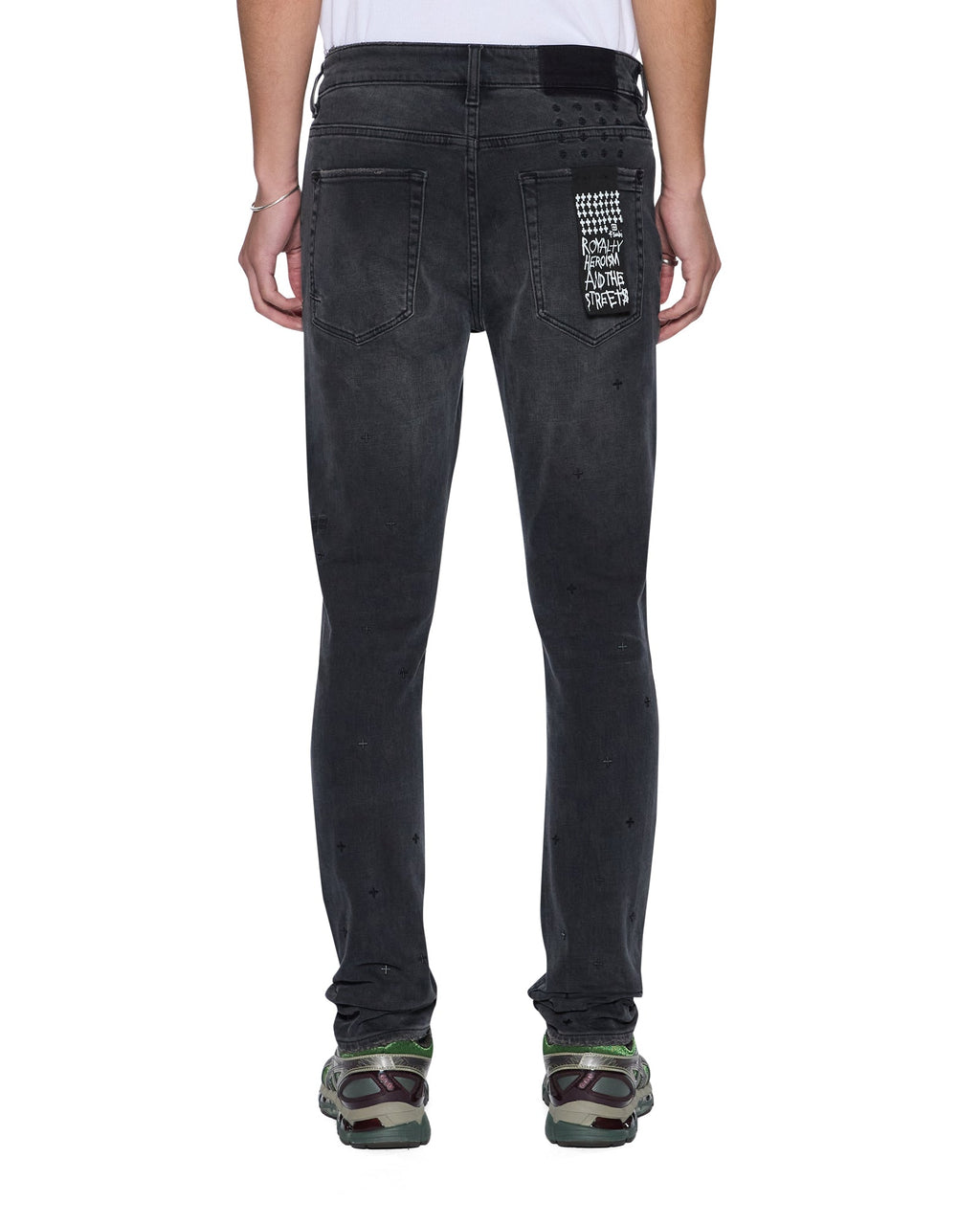 Mens Van Winkle 3rd Degree Black 99 Skinny Denim Jeans - Grey