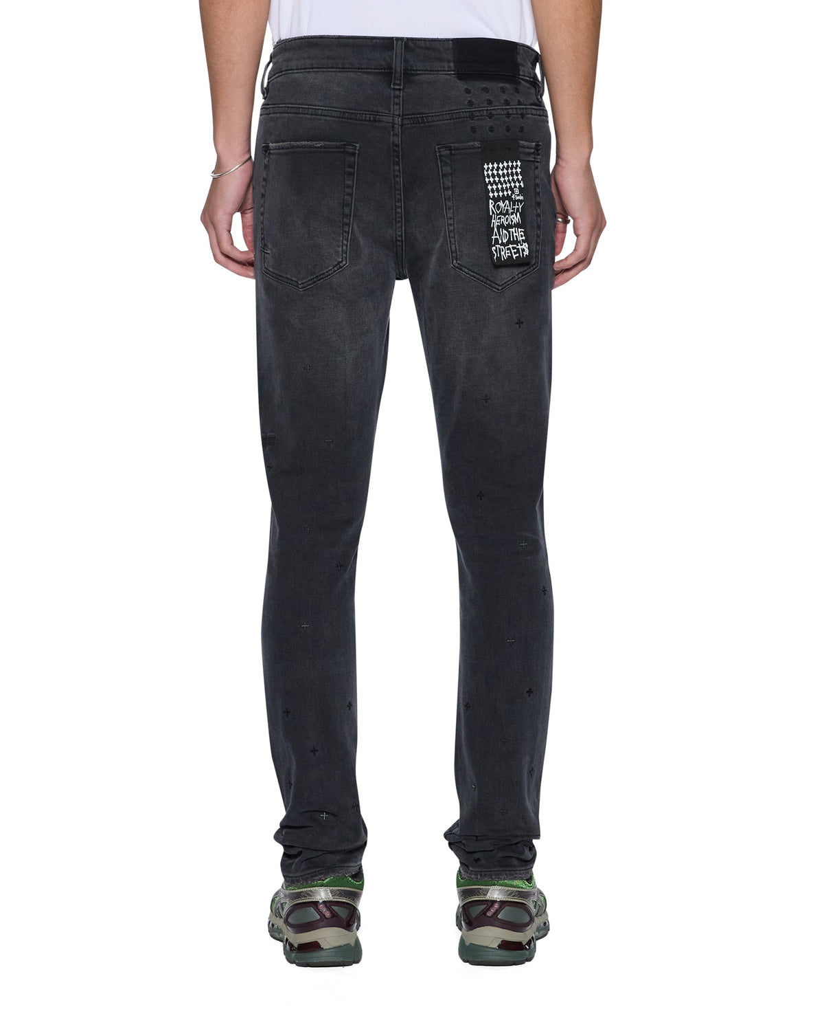 Mens Van Winkle 3rd Degree Black 99 Skinny Denim Jeans - Grey