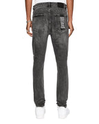 Mens Van Winkle Angst Trashed Skinny Denim Jeans - Black