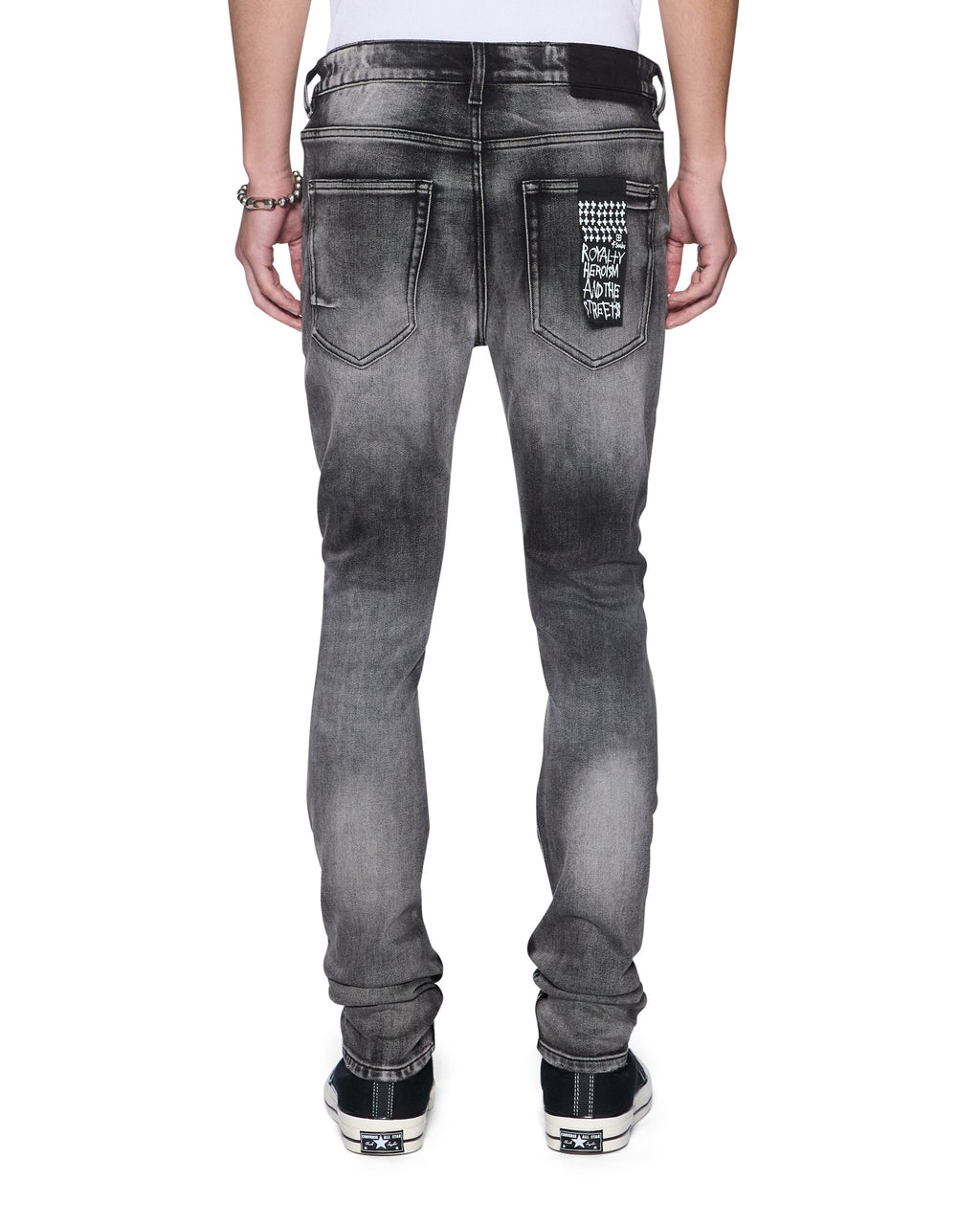 Mens Van Winkle Asher Kings Skinny Denim Jeans - Grey
