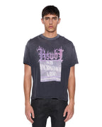 Mens Alter Sid Ss Tee Bleach Black Slim Tees - Black