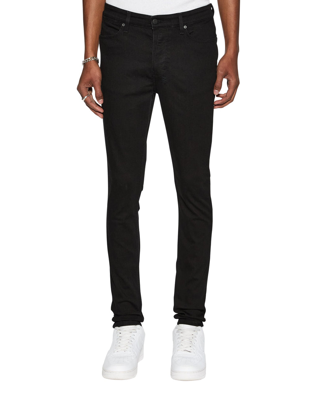 Mens Van Winkle Black Rebel Skinny Denim Jeans - Black
