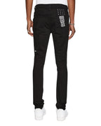 Mens Van Winkle Black Rebel Skinny Denim Jeans - Black