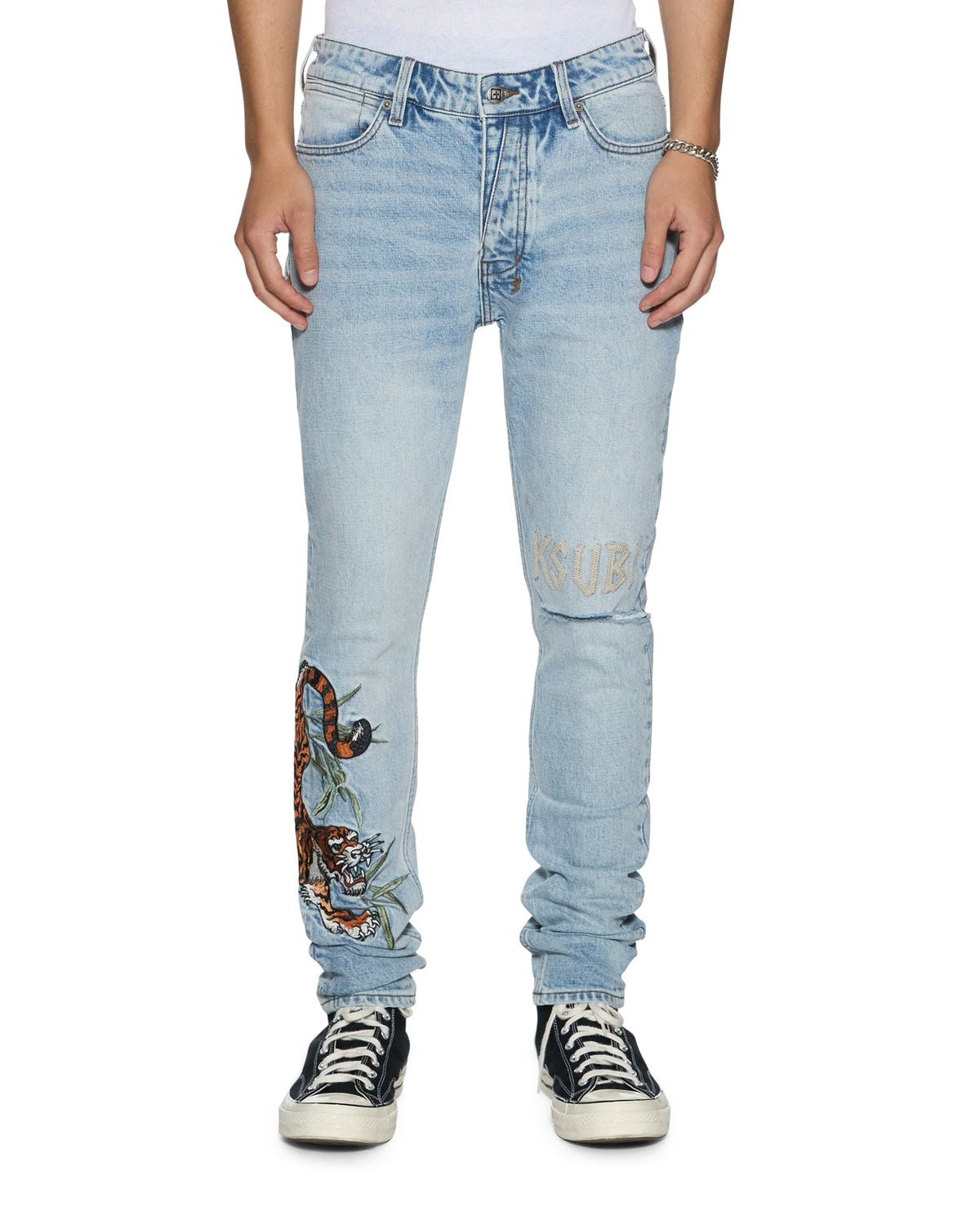 Mens Van Winkle Duke 4eva Skinny Denim Jeans - Denim