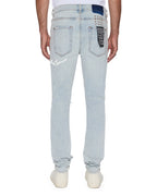 Mens Van Winkle Frost Blue Arch Skinny Denim Jeans - Denim