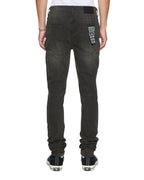 Mens Van Winkle Graphite Anguish Skinny Denim Jeans - Black