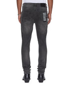 Mens Van Winkle Graphite Racer Skinny Denim Jeans - Grey