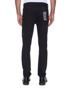 Mens Van Winkle Jasper Black Arch Skinny Denim Jeans - Black