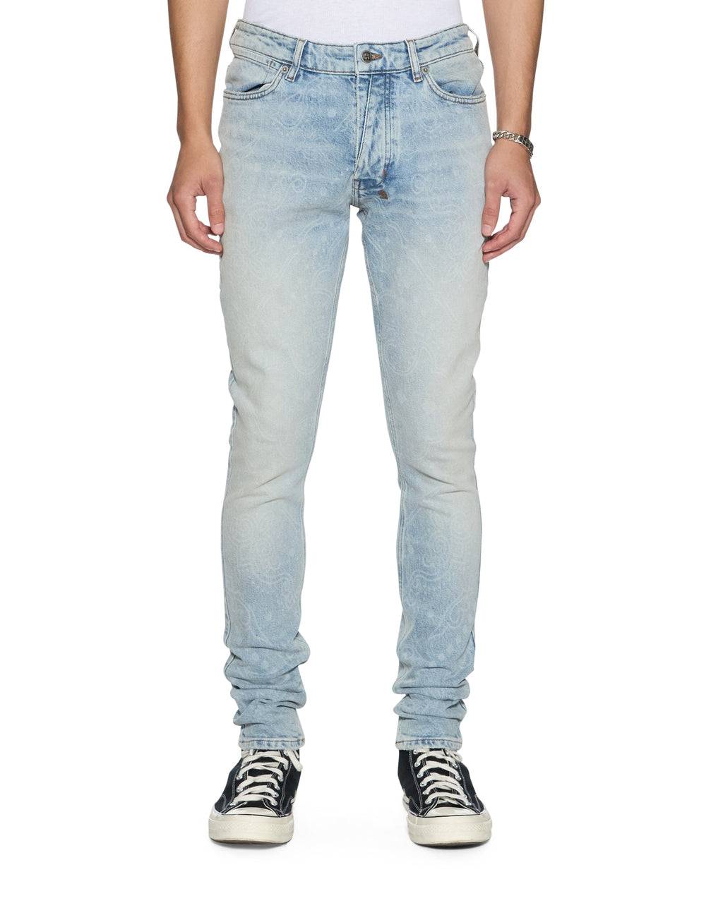 Mens Van Winkle Krystal Paise Skinny Denim Jeans - Denim