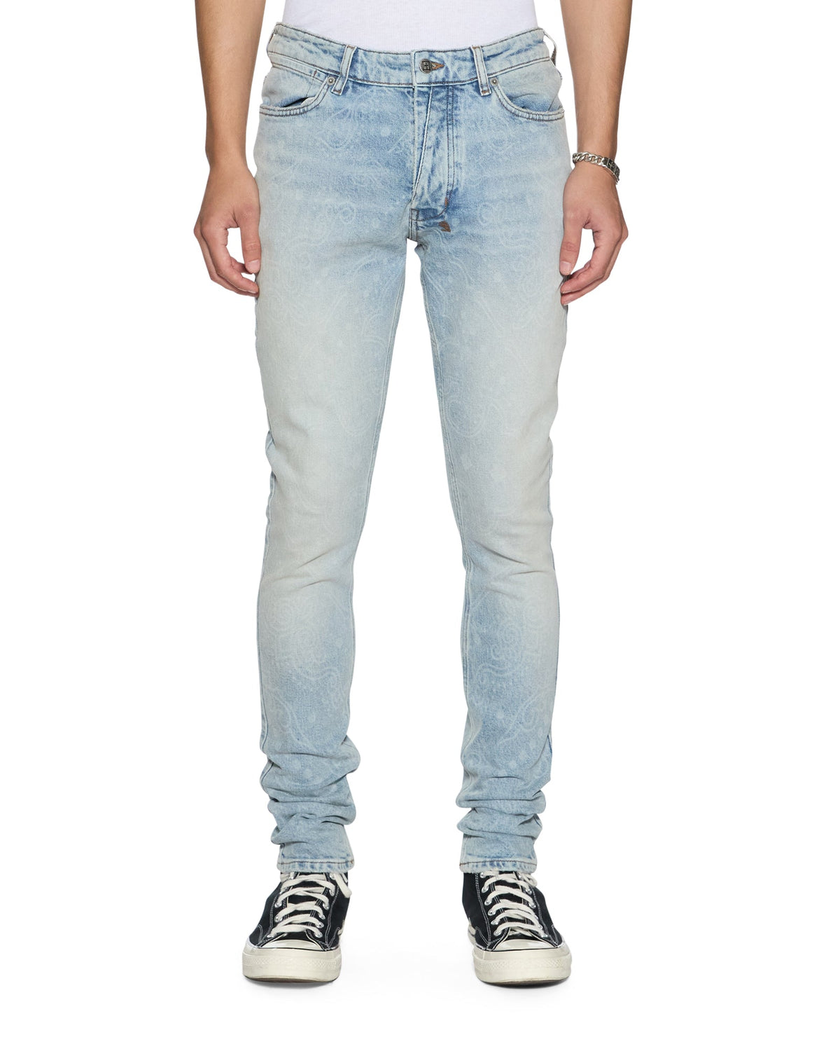 Mens Van Winkle Krystal Paise Skinny Denim Jeans - Denim