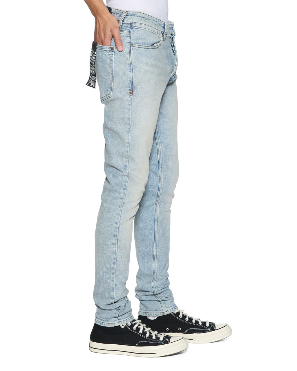 Mens Van Winkle Krystal Paise Skinny Denim Jeans - Denim