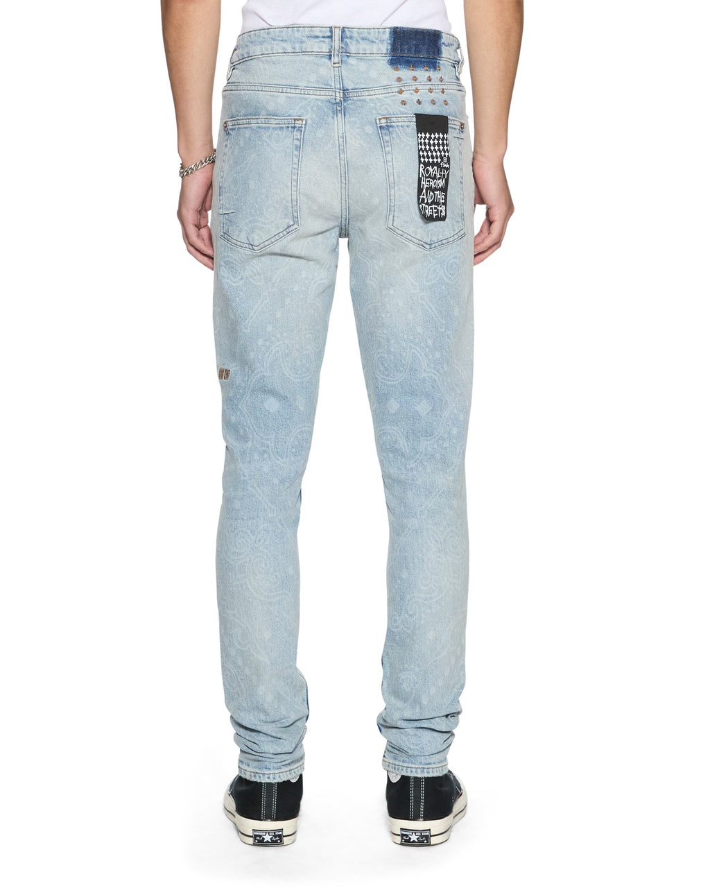 Mens Van Winkle Krystal Paise Skinny Denim Jeans - Denim