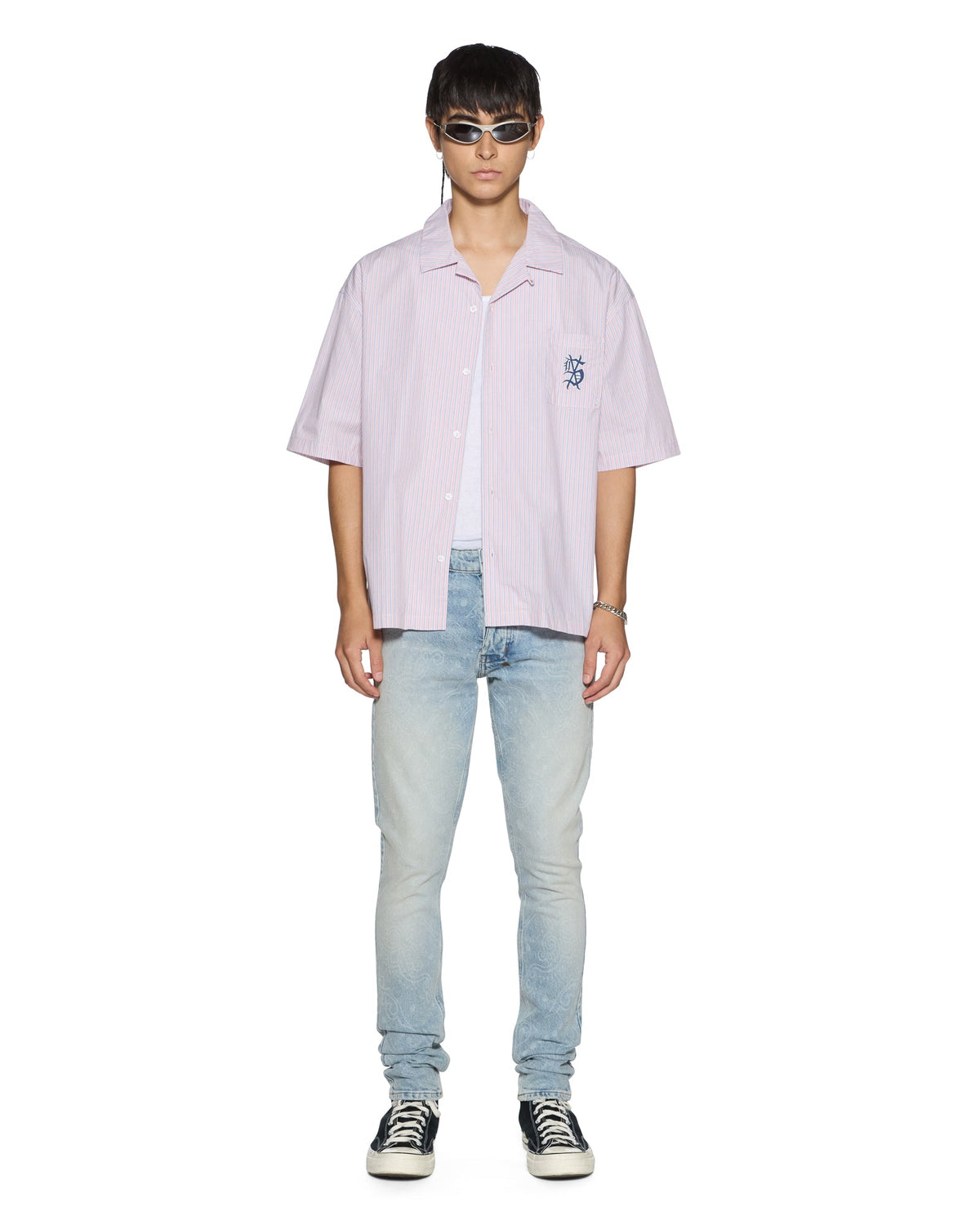 Mens Van Winkle Krystal Paise Skinny Denim Jeans - Denim