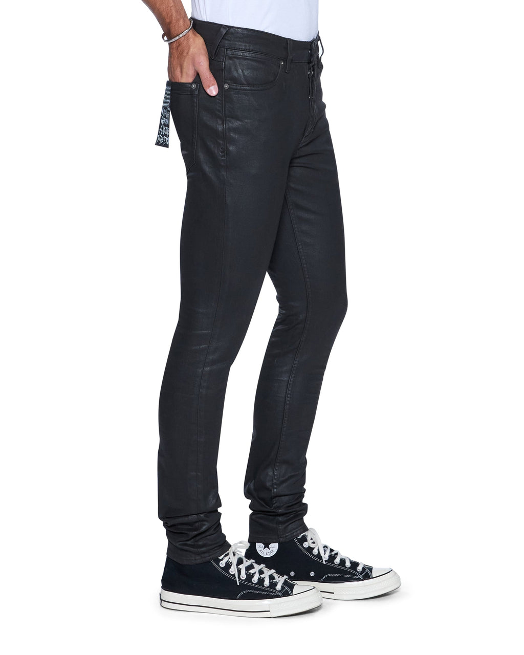 Mens Van Winkle Main Stage Skinny Denim Jeans - Black