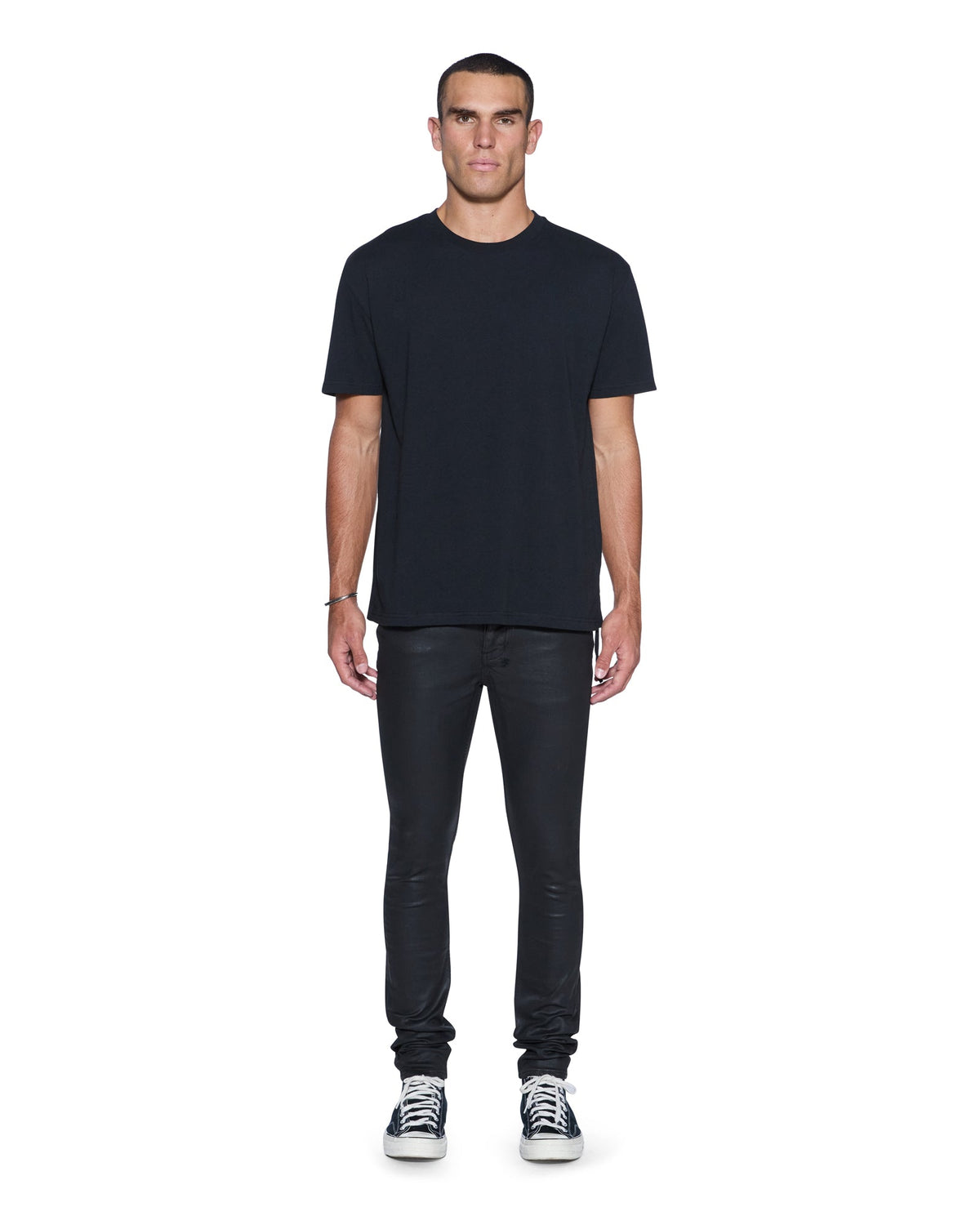 Mens Van Winkle Main Stage Skinny Denim Jeans - Black