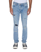 Mens Van Winkle Painter Repair Skinny Denim Jeans - Denim