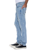 Mens Van Winkle Painter Repair Skinny Denim Jeans - Denim