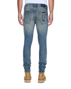 Mens Van Winkle Re-up Blue Skinny Denim Jeans - Denim