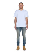Mens Van Winkle Re-up Blue Skinny Denim Jeans - Denim