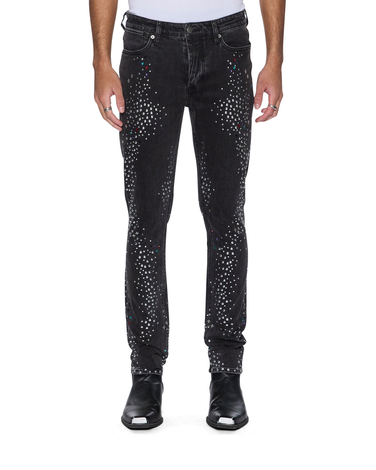 Mens Van Winkle Renaissance Skinny Denim Jeans - Black