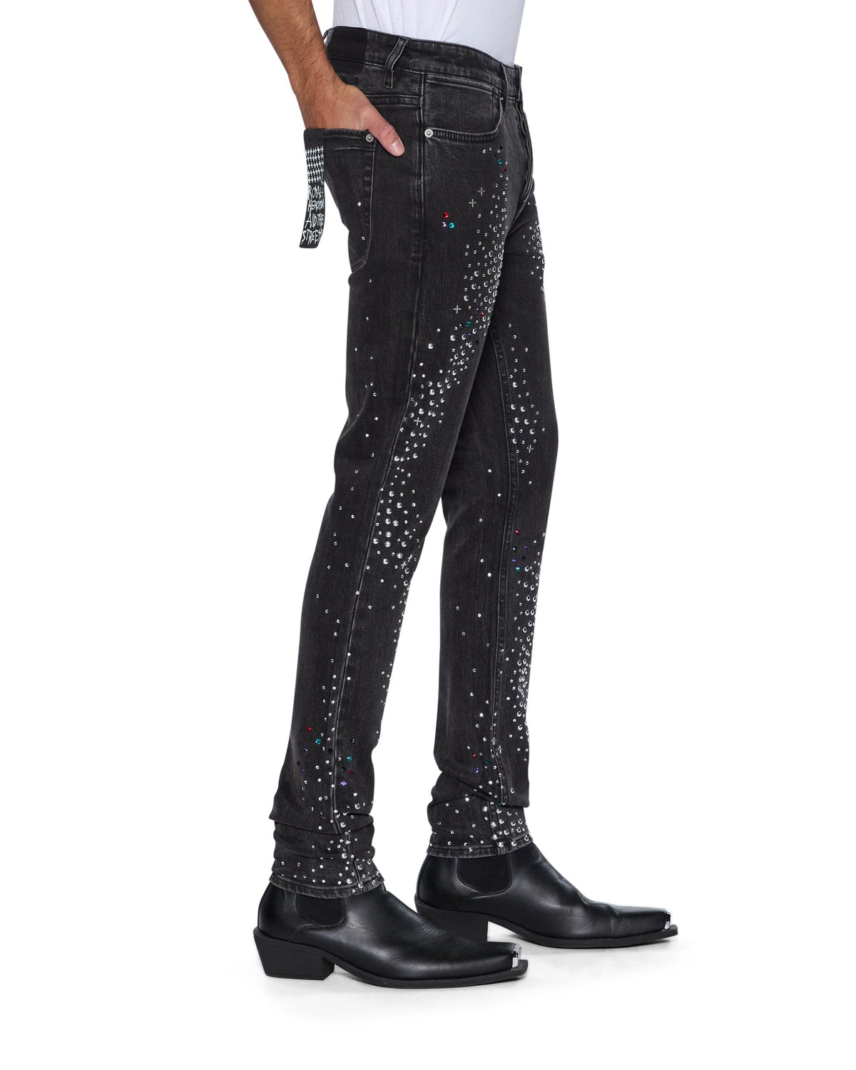 Mens Van Winkle Renaissance Skinny Denim Jeans - Black