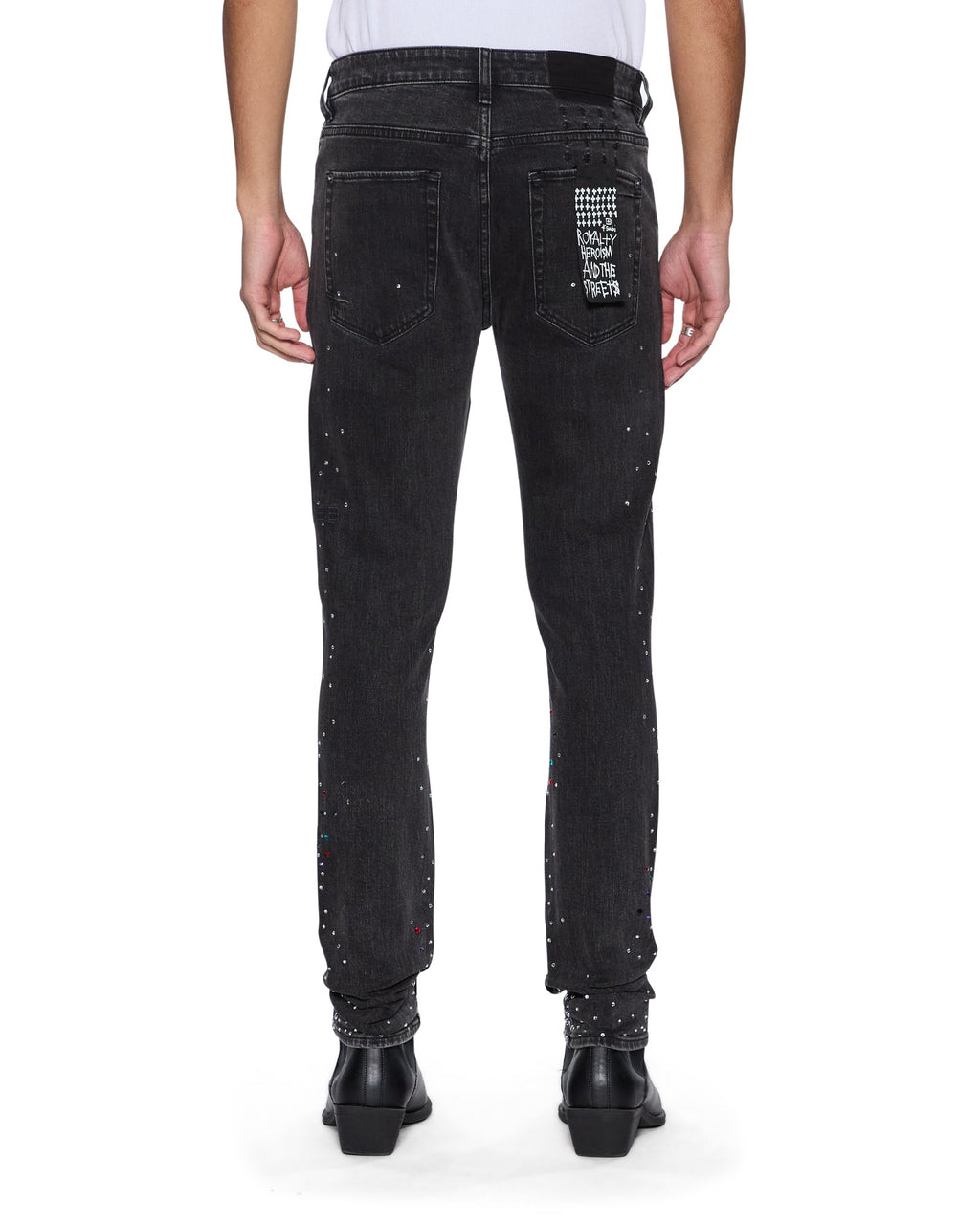 Mens Van Winkle Renaissance Skinny Denim Jeans - Black