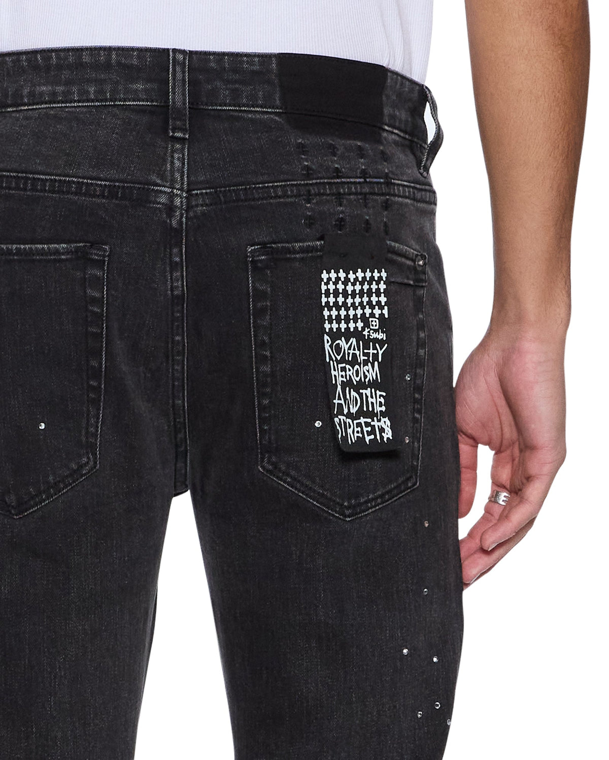 Mens Van Winkle Renaissance Skinny Denim Jeans - Black