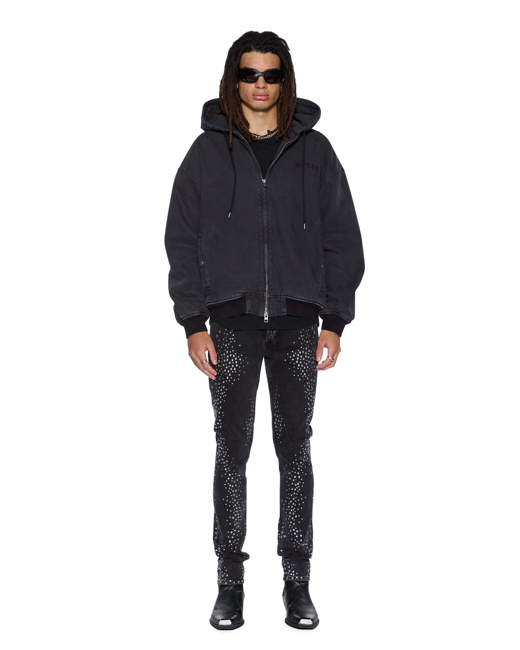 Mens Van Winkle Renaissance Skinny Denim Jeans - Black
