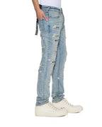 Mens Van Winkle Scatter Blue Skinny Denim Jeans - Denim