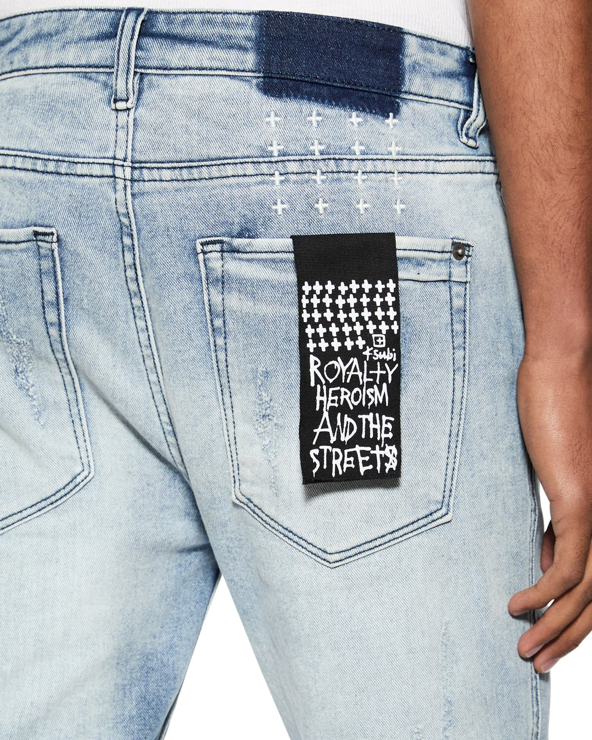 Mens Van Winkle Trashed Dreams Skinny Denim Jeans - Denim