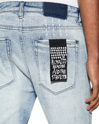 Mens Van Winkle Trashed Dreams Skinny Denim Jeans - Denim