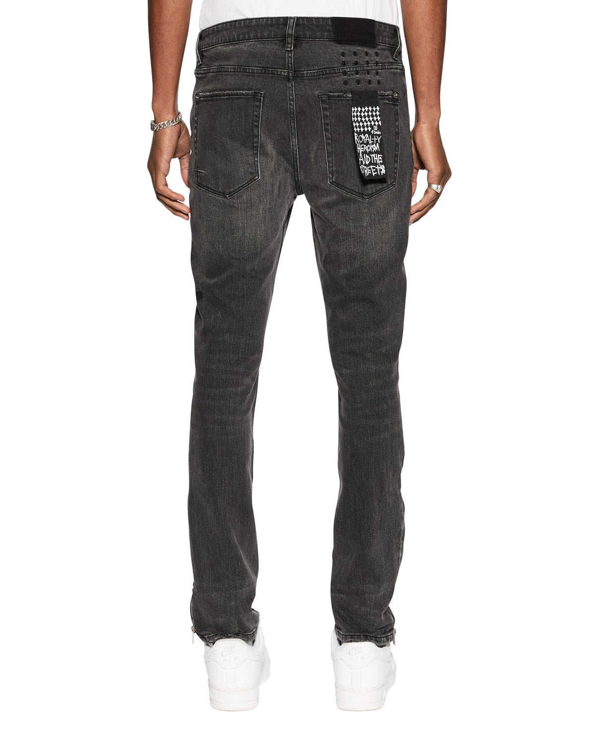 Mens Van Winkle Angst Chamber Skinny Denim Jeans - Black