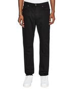 Mens Wolfgang Laid Black Tapered Denim Jeans - Black
