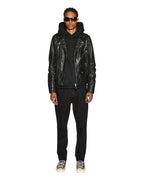 Mens Wolfgang Laid Black Tapered Denim Jeans - Black