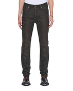 Mens Chitch Grease Slim Denim Jeans - Black