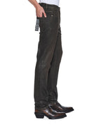 Mens Chitch Grease Slim Denim Jeans - Black