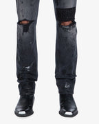 Mens Chitch Powder Grey Praying Slim Denim Jeans - Grey