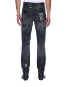 Mens Chitch Powder Grey Praying Slim Denim Jeans - Grey