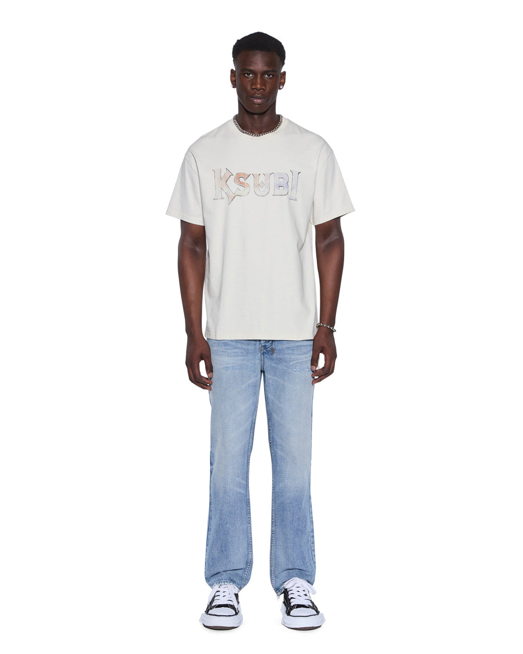 Mens Hazlow Dakota Blue Straight Denim Jeans - Denim