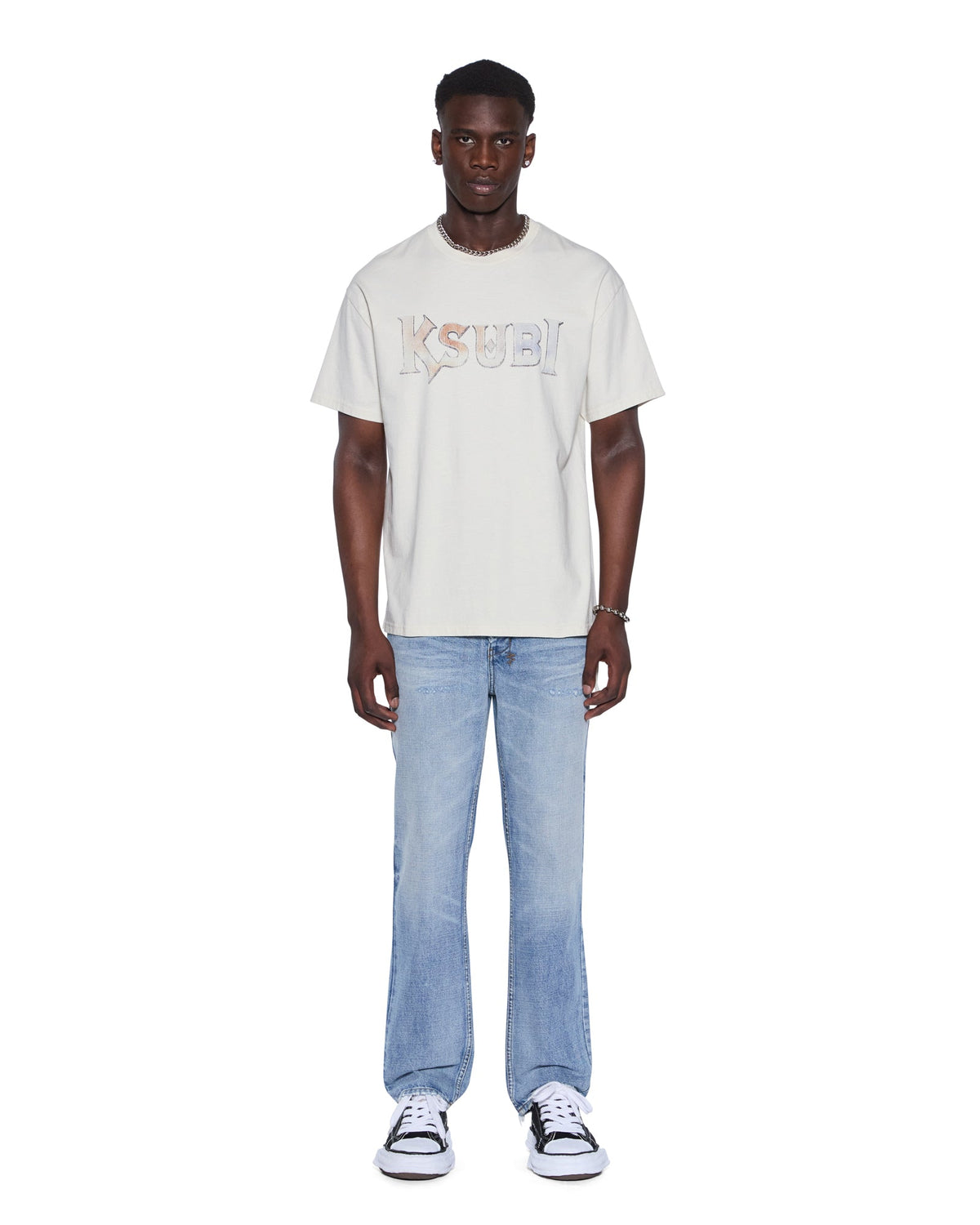 Mens Hazlow Dakota Blue Straight Denim Jeans - Denim