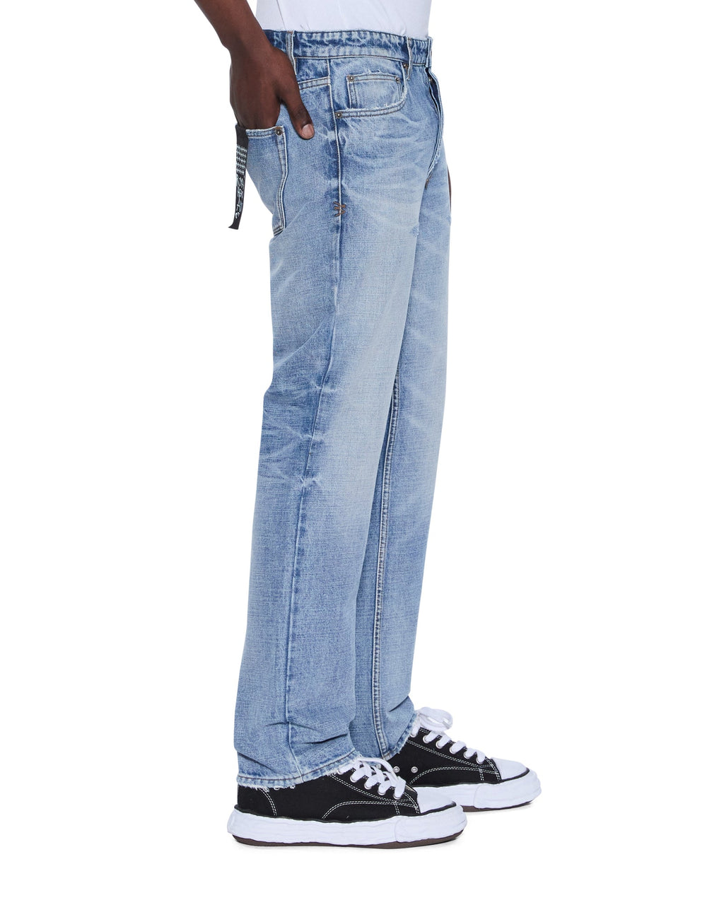 Mens Hazlow Dakota Blue Straight Denim Jeans - Denim