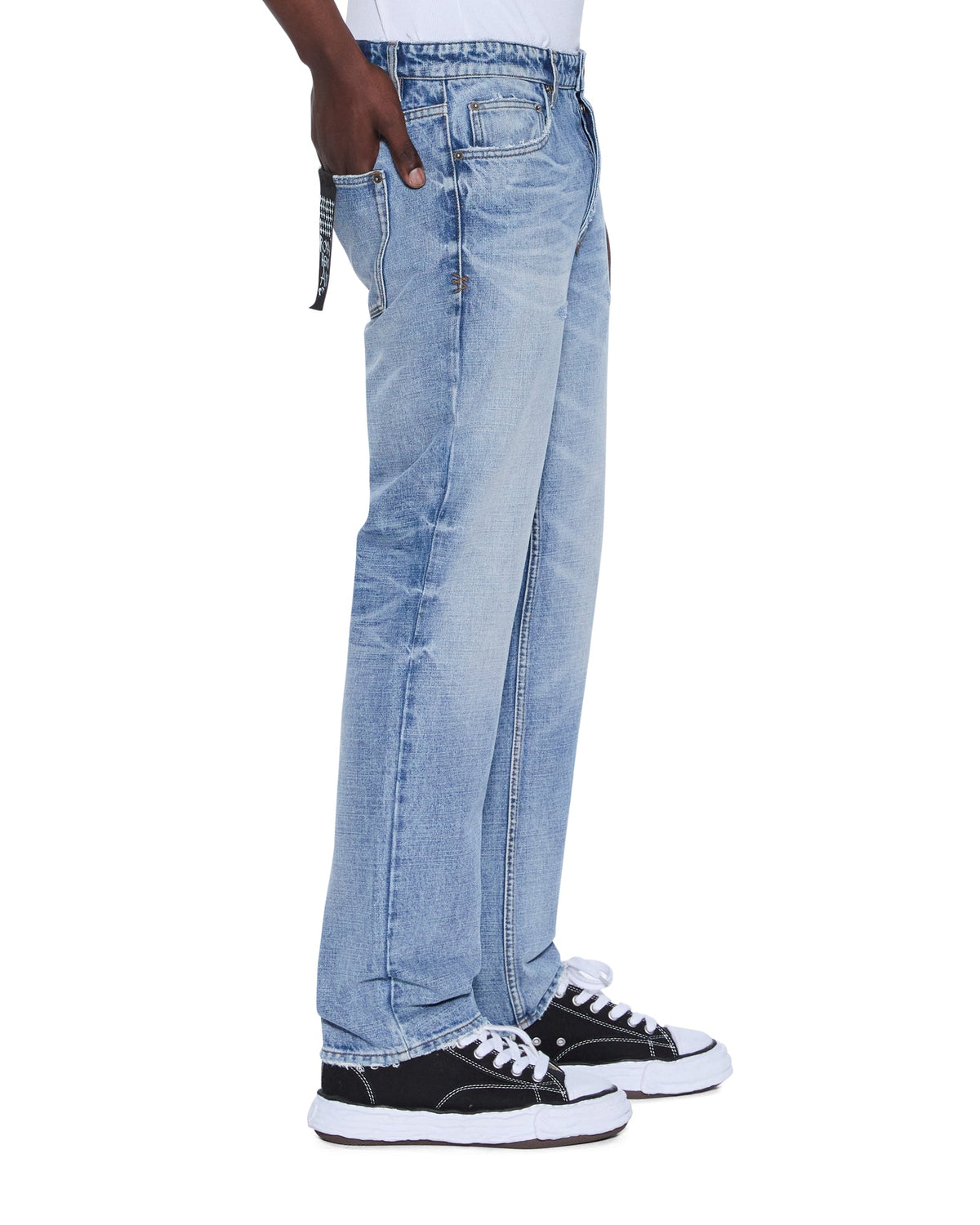 Mens Hazlow Dakota Blue Straight Denim Jeans - Denim
