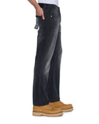 Mens Hazlow Powder Grey Straight Denim Jeans - Denim
