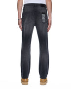 Mens Hazlow Powder Grey Straight Denim Jeans - Denim