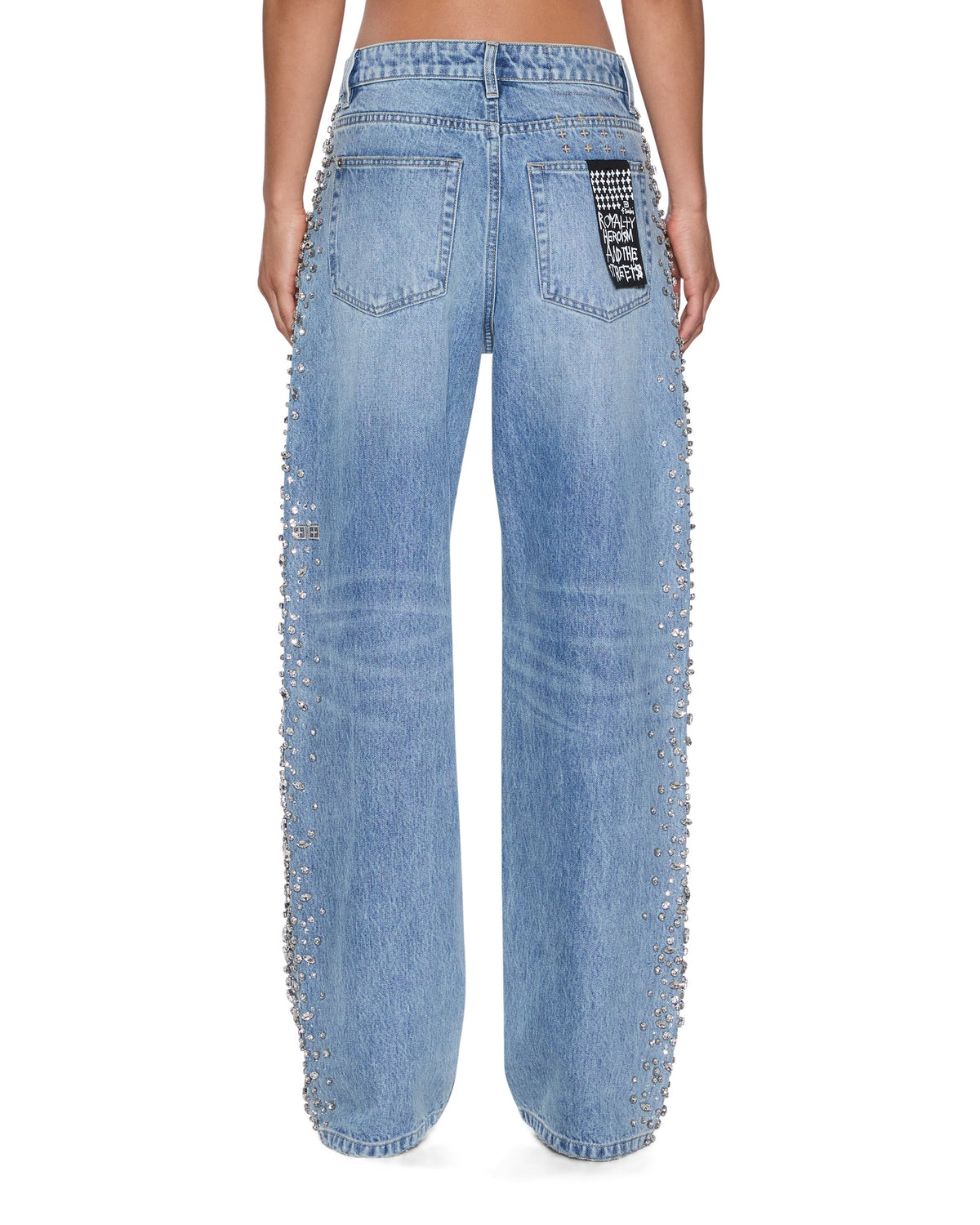 Womens Low Rider Kulture Krystal Relaxed Denim Jeans - Denim